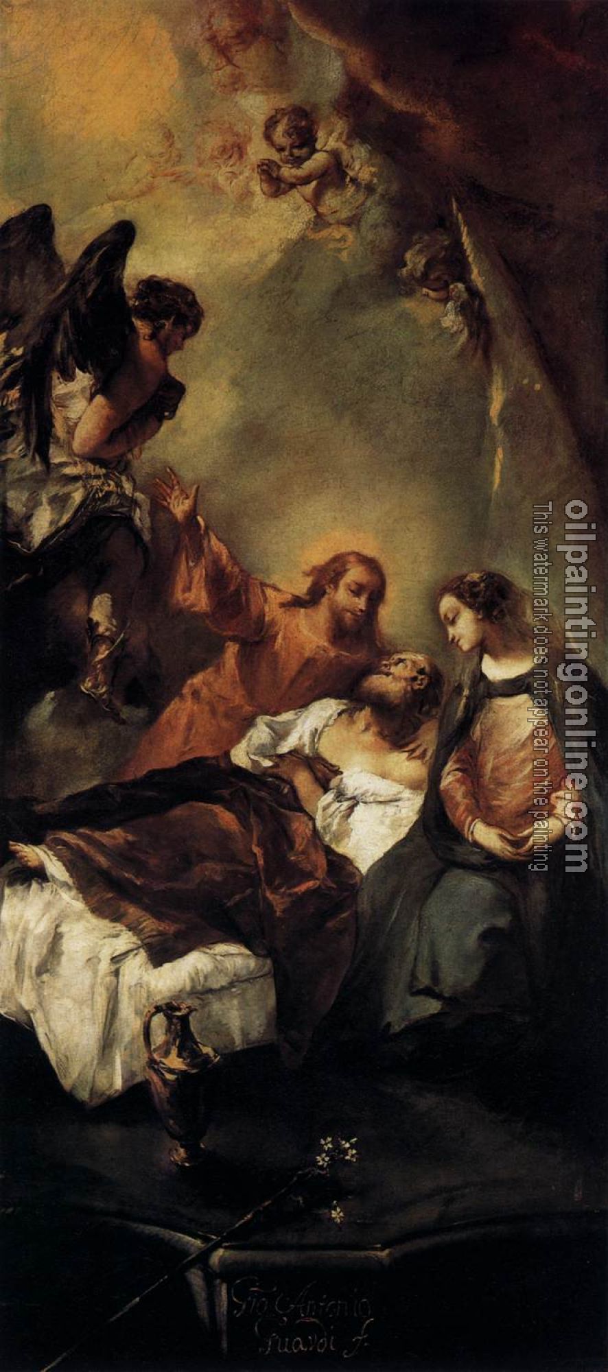 Guardi, Gianantonio - The Death of Joseph